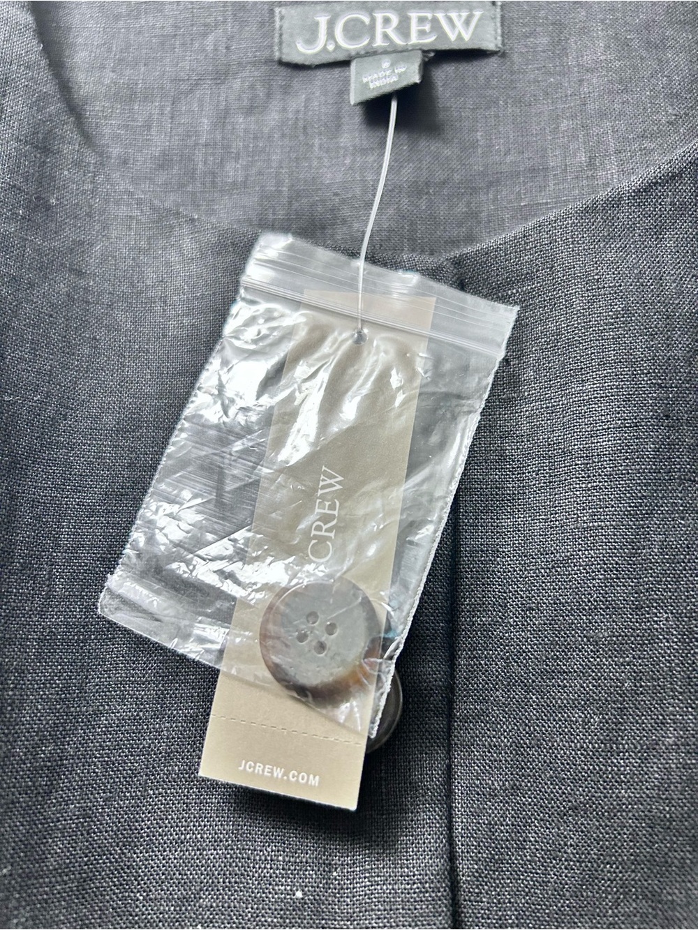 Black Linen Vest, new with tags - Picture 5 of 6